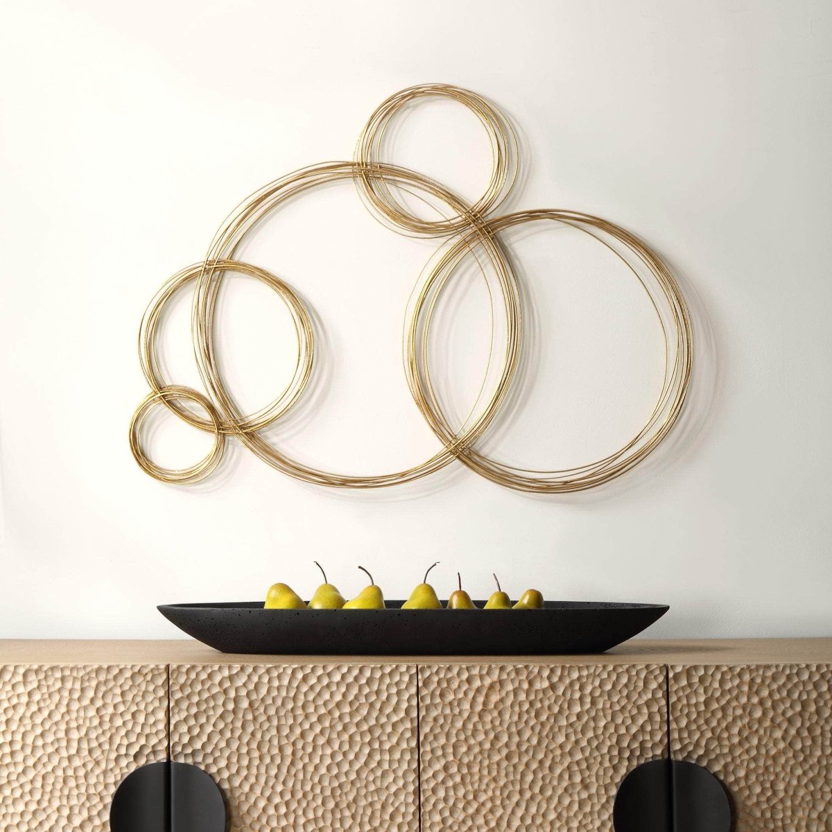 Golden Bubbles Metal Wall Decor - Uttermost - Metal Wall Decor by Modest Hut