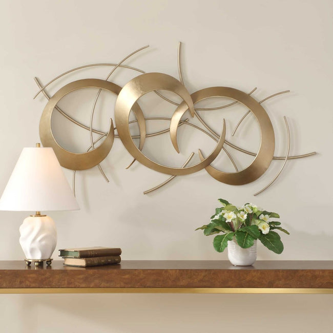 Motivate Gold Wall Art - Uttermost - Metal Wall Decor by Modest Hut
