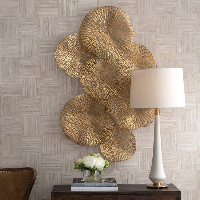 Ripley Gold Metal Wall Decor - Uttermost - Metal Wall Decor by Modest Hut