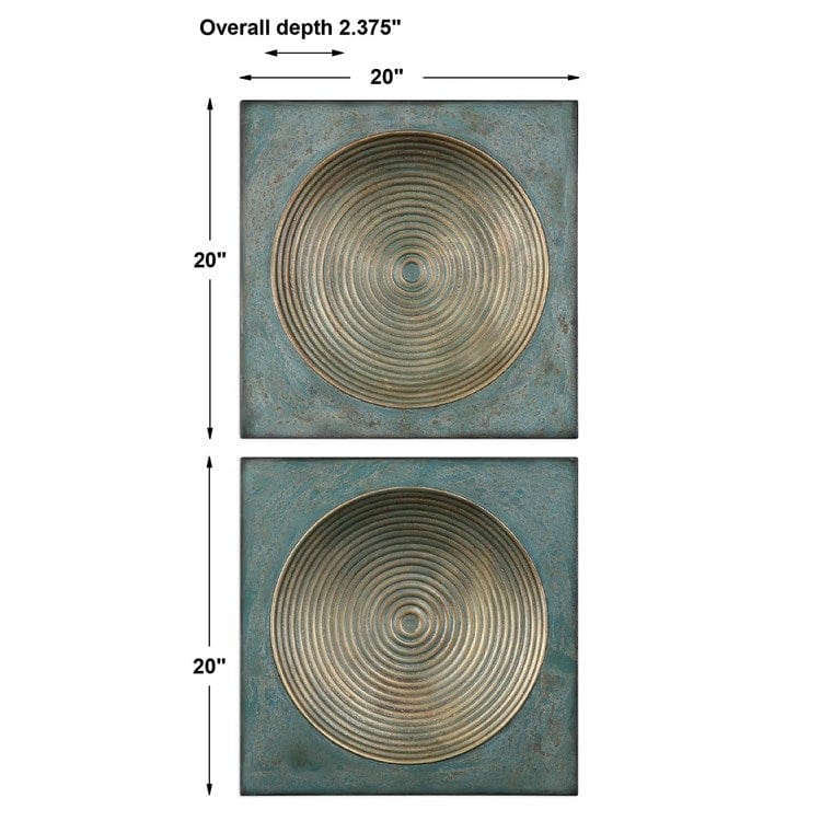 Sybil Metal Wall Decor, S/2 - Uttermost - Metal Wall Decor by Modest Hut