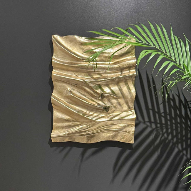 Undulate Outdoor Gold Wall Panel - Uttermost - Metal Wall Decor by Modest Hut