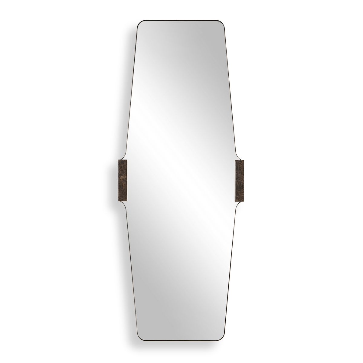 Alternate view of the Orson Golden Bronze Marble Tall Mirror by Uttermost