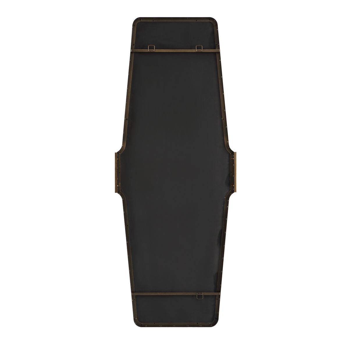 Dimension guide for the Orson Golden Bronze Marble Tall Mirror