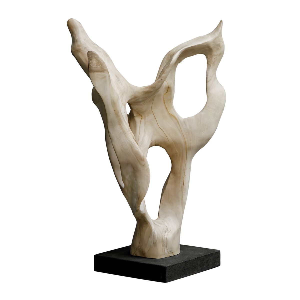 Hollow Form Teak Indoor-Outdoor Sculpture by Uttermost