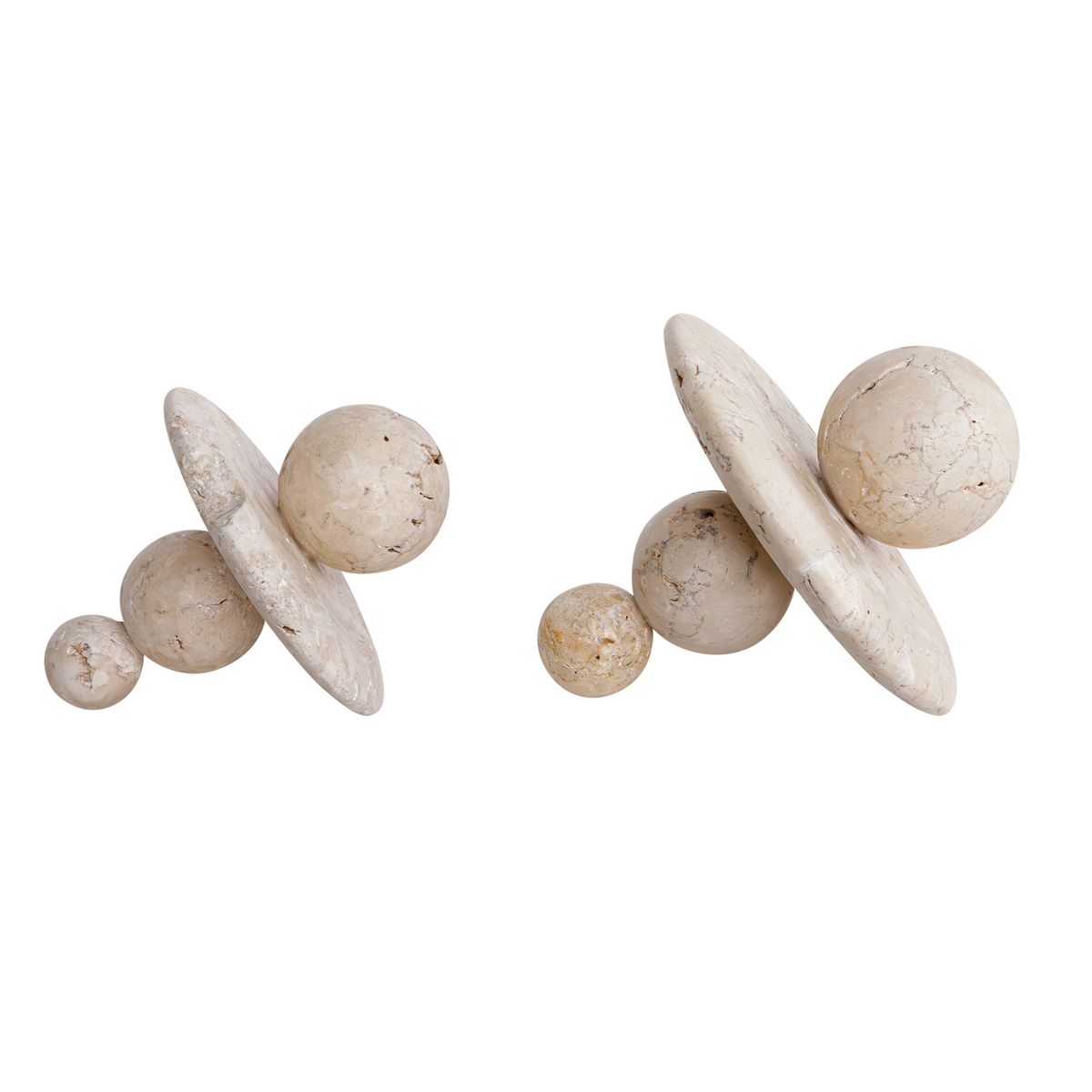 Quarried Natural Stone Sculptures Set of 2 by Uttermost