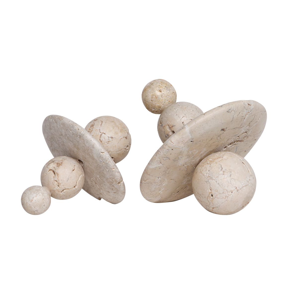 Alternate angle of the Quarried Natural Stone Sculptures Set of 2 by Uttermost