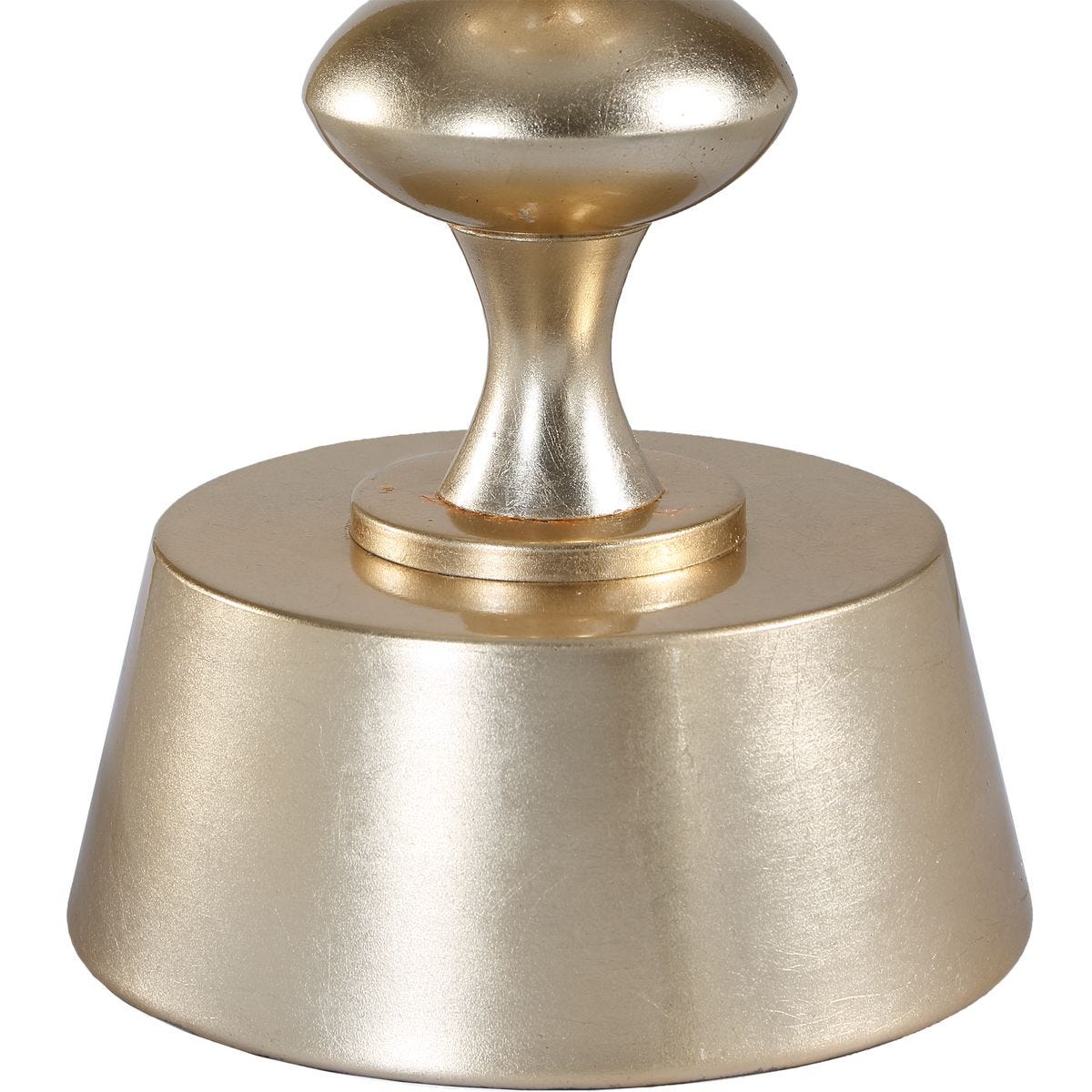 Detail view of the Meila Antique Brass Table Lamp finish and construction image 6