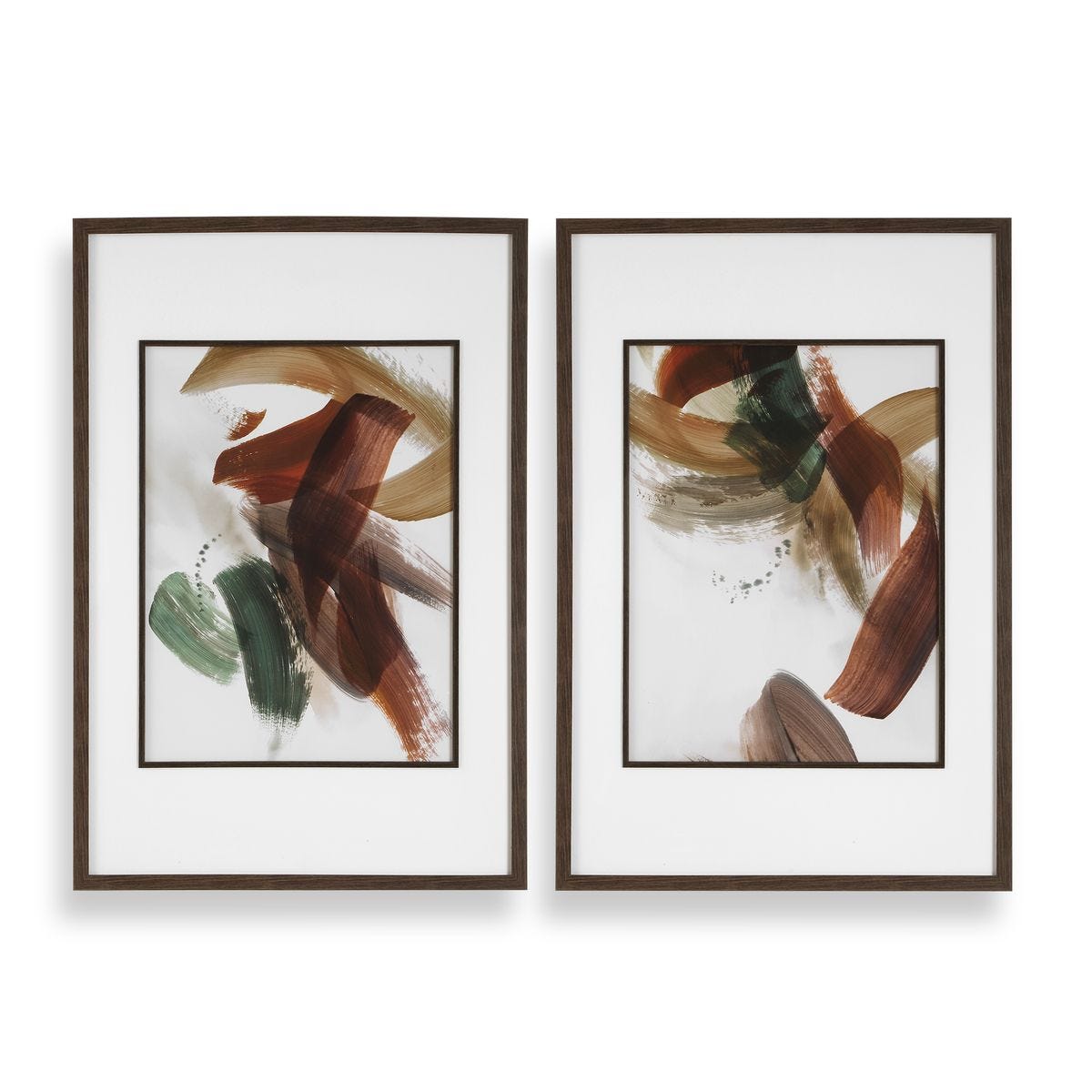 Alternate angle of the Velocity Abstract Framed Prints Set of 2 by Uttermost