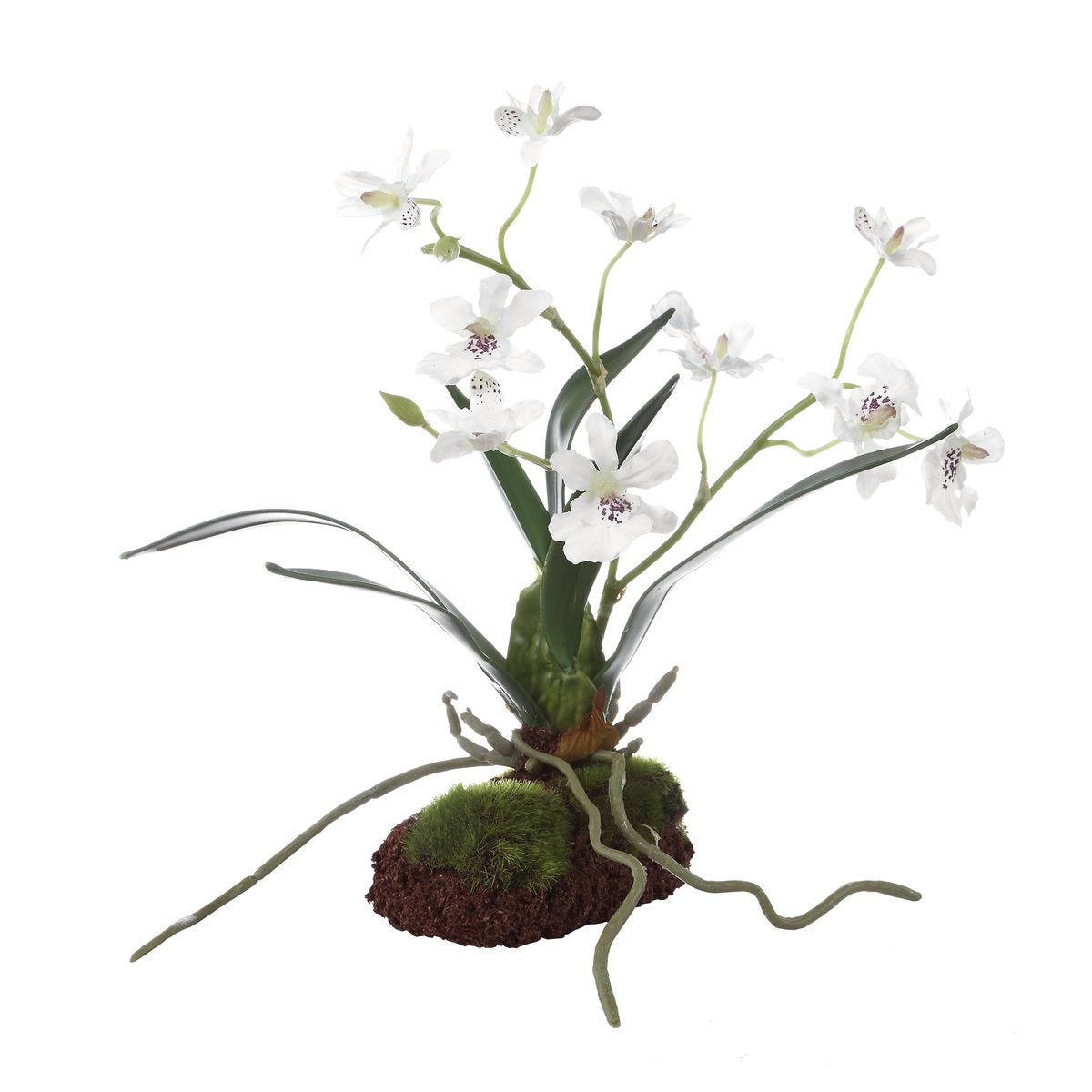 Clovis White Orchid Drop-In by Uttermost