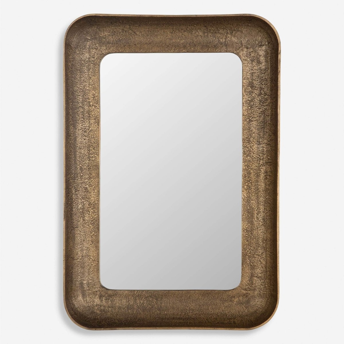 Alvaro Antique Brass Mirror - Uttermost - Other Mirrors by Modest Hut