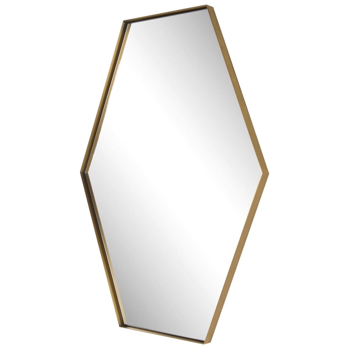 Ankara Brass Hexagon Mirror - Uttermost - Other Mirrors by Modest Hut