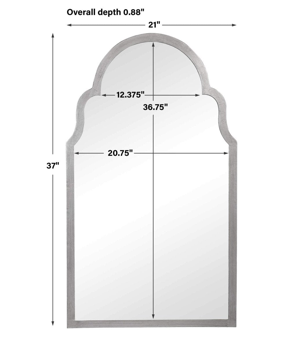 Arched Silverleaf Mirror - Uttermost - Other Mirrors by Modest Hut