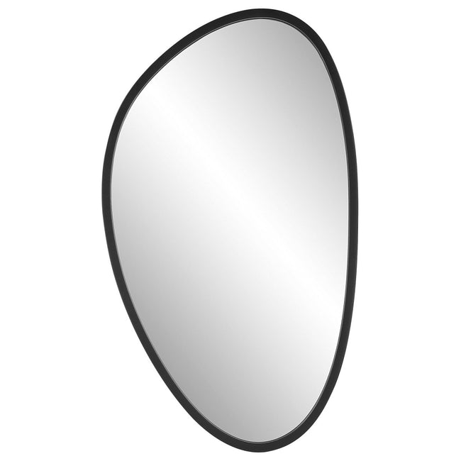 Asymmetrical Black Frame Mirror - Uttermost - Other Mirrors by Modest Hut