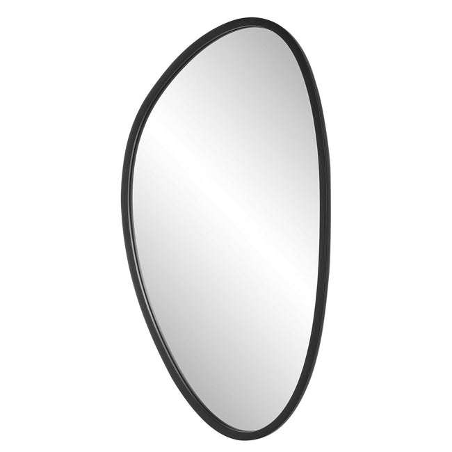 Asymmetrical Black Frame Mirror - Uttermost - Other Mirrors by Modest Hut
