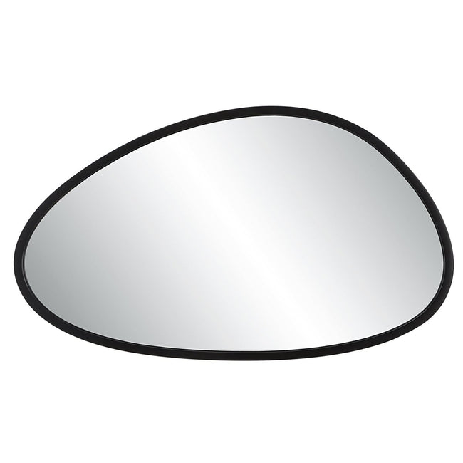 Asymmetrical Black Frame Mirror - Uttermost - Other Mirrors by Modest Hut