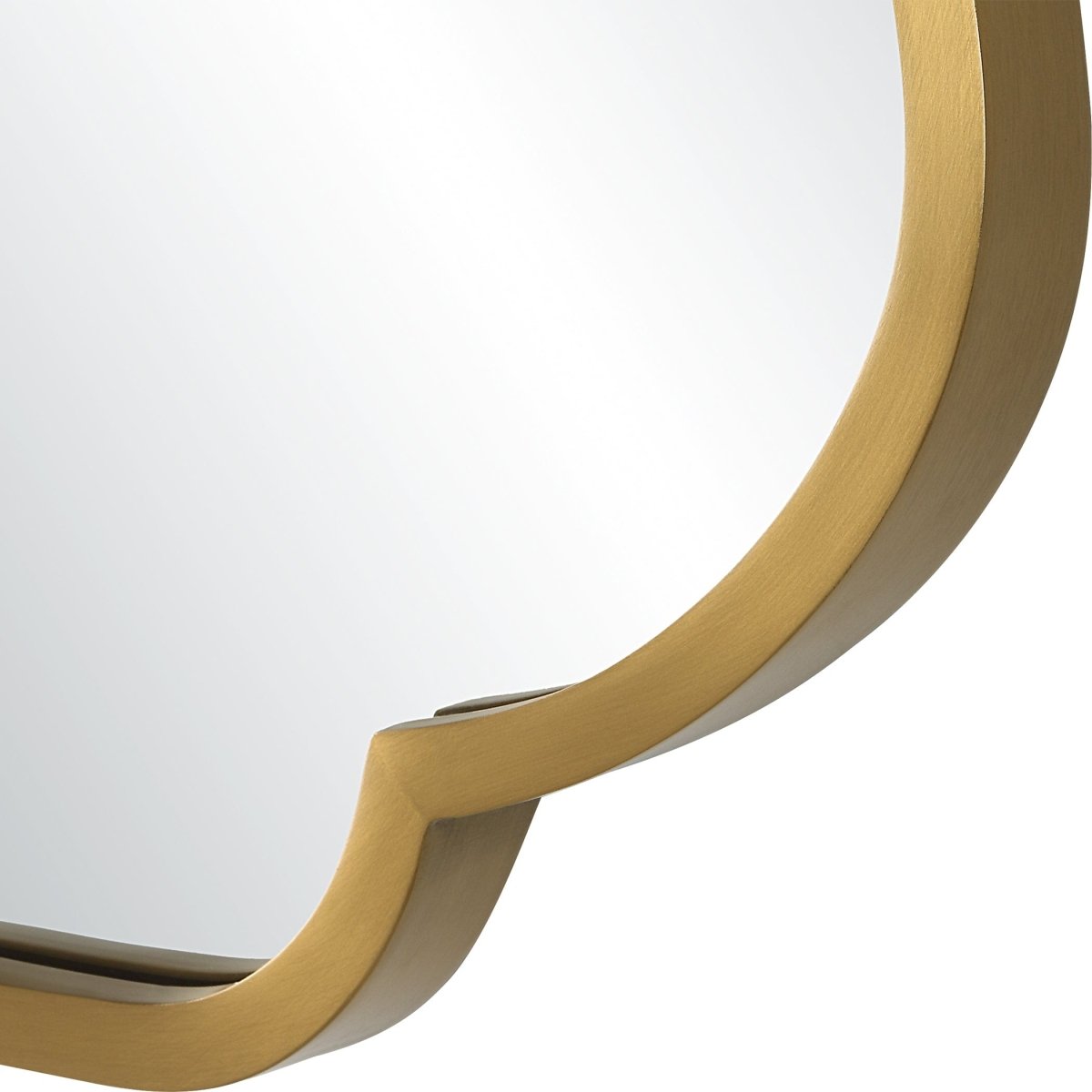 Athena Brushed Brass Mirror - Uttermost - Other Mirrors by Modest Hut