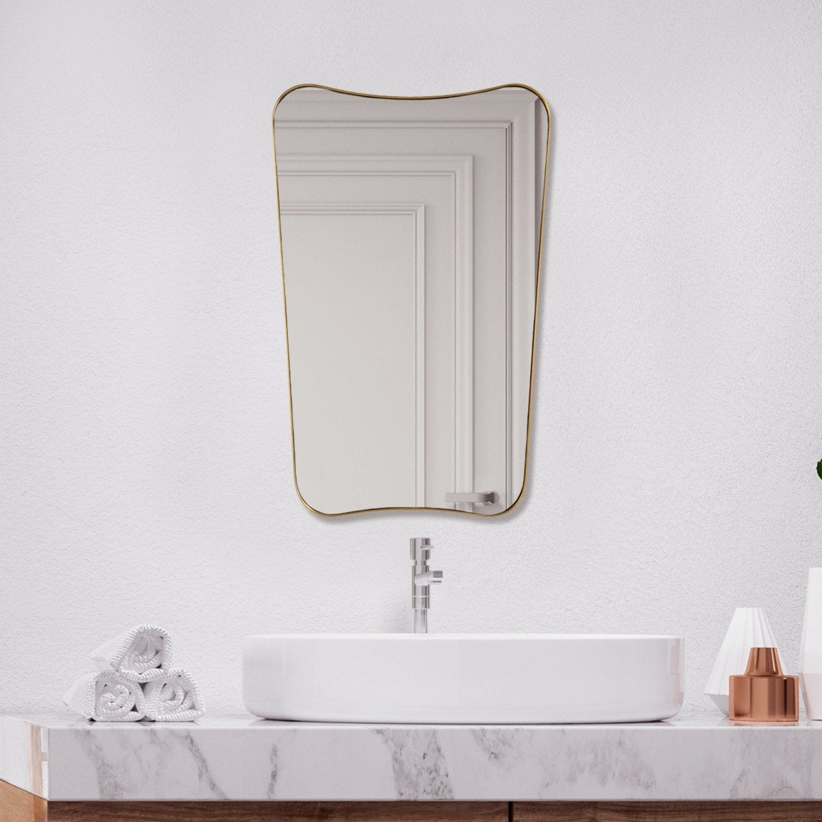 Belvoir Brass Mirror - Uttermost - Other Mirrors by Modest Hut