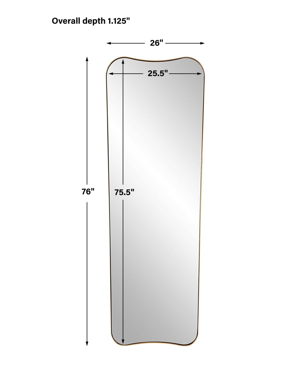 Belvoir Large Antique Brass Mirror - Uttermost - Other Mirrors by Modest Hut