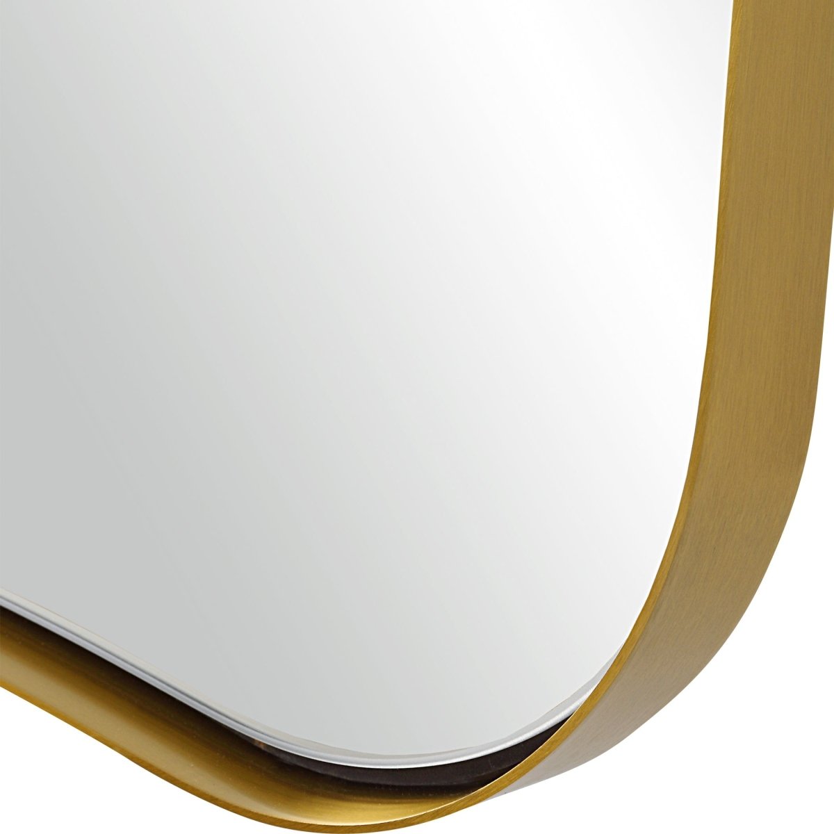 Belvoir Large Antique Brass Mirror - Uttermost - Other Mirrors by Modest Hut