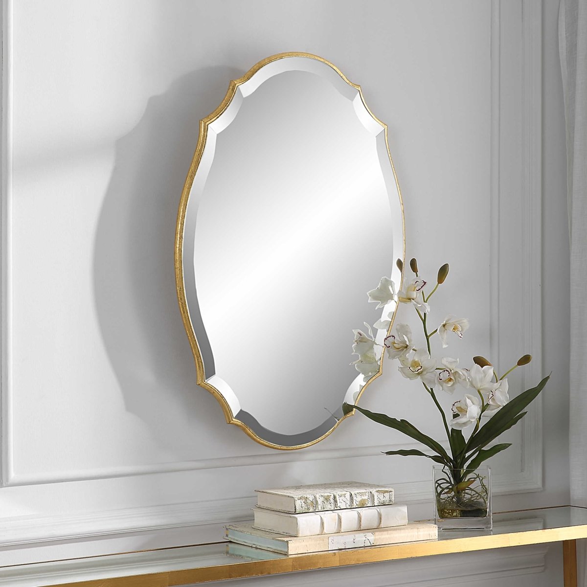 Beveled Metallic Gold Mirror - Uttermost - Other Mirrors by Modest Hut