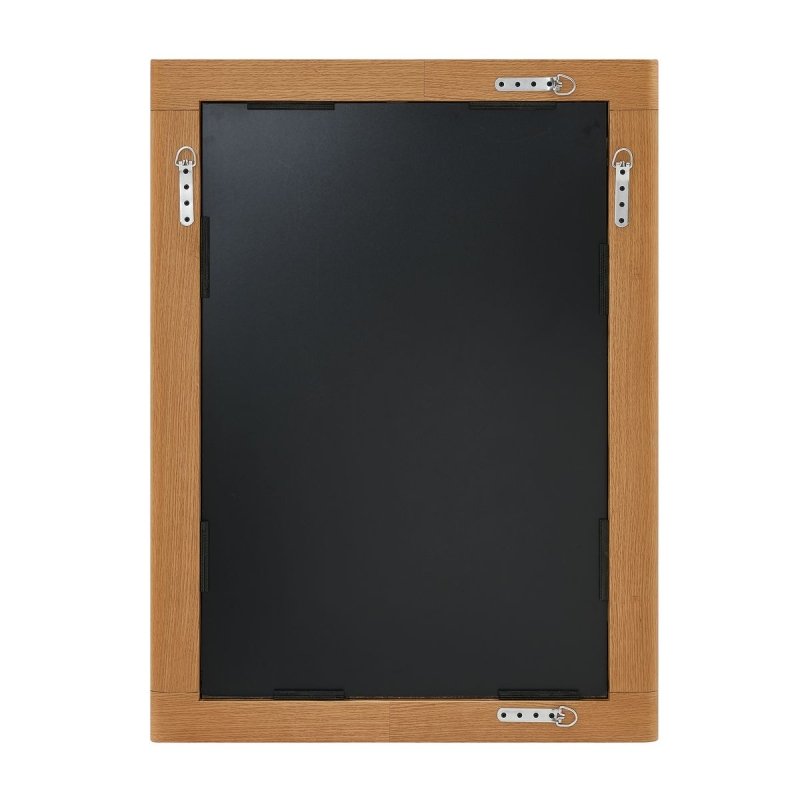 Back view of the Bishop Mirror showing hanging hardware