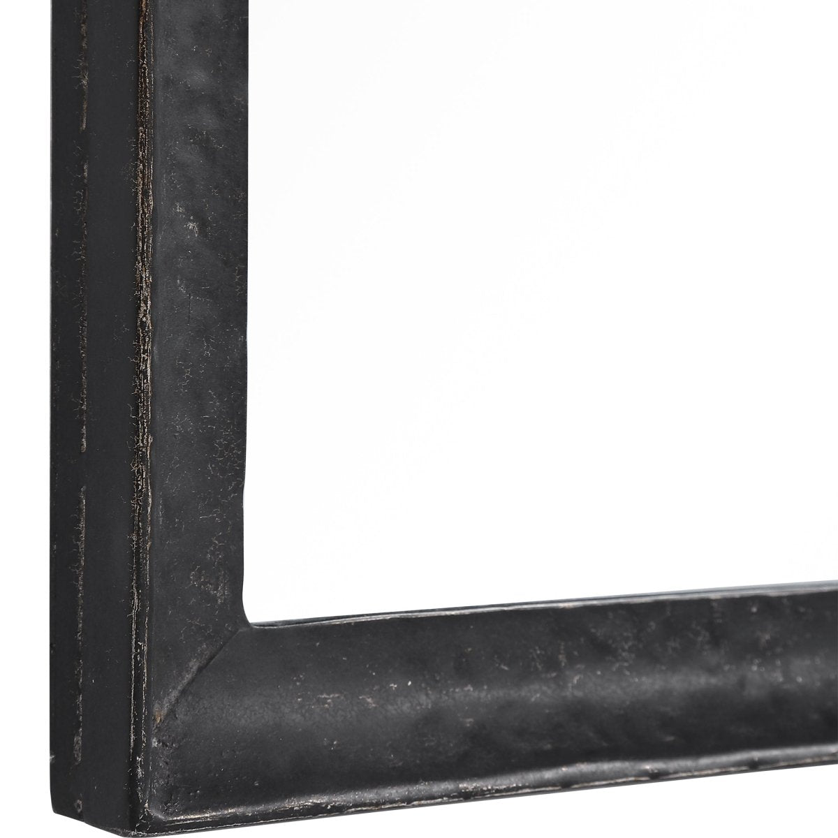 Black Hammered Metal Concave Surface Frame Mirror - Uttermost - Other Mirrors by Modest Hut