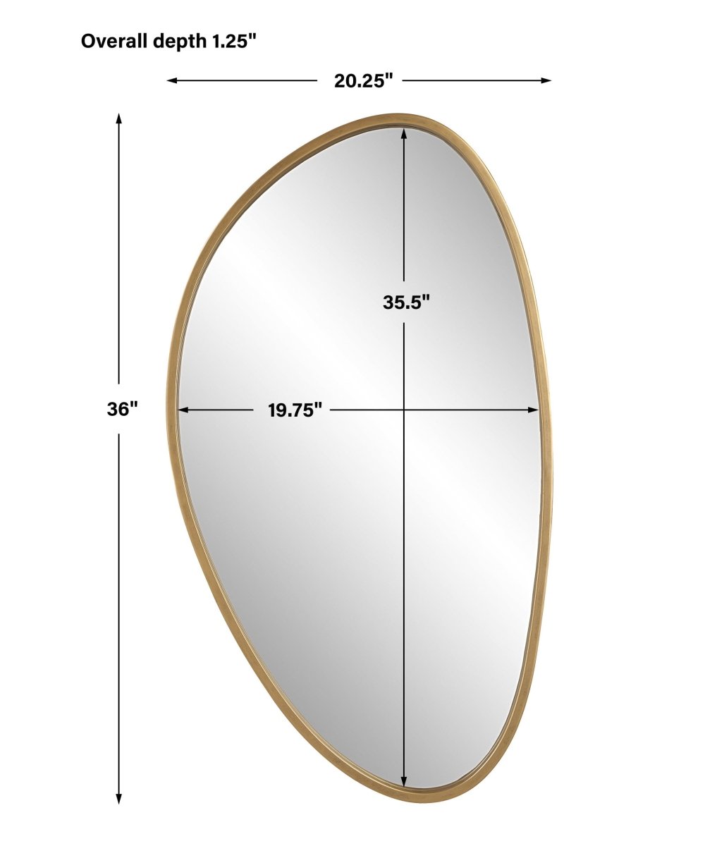 Boomerang Gold Mirror - Uttermost - Other Mirrors by Modest Hut