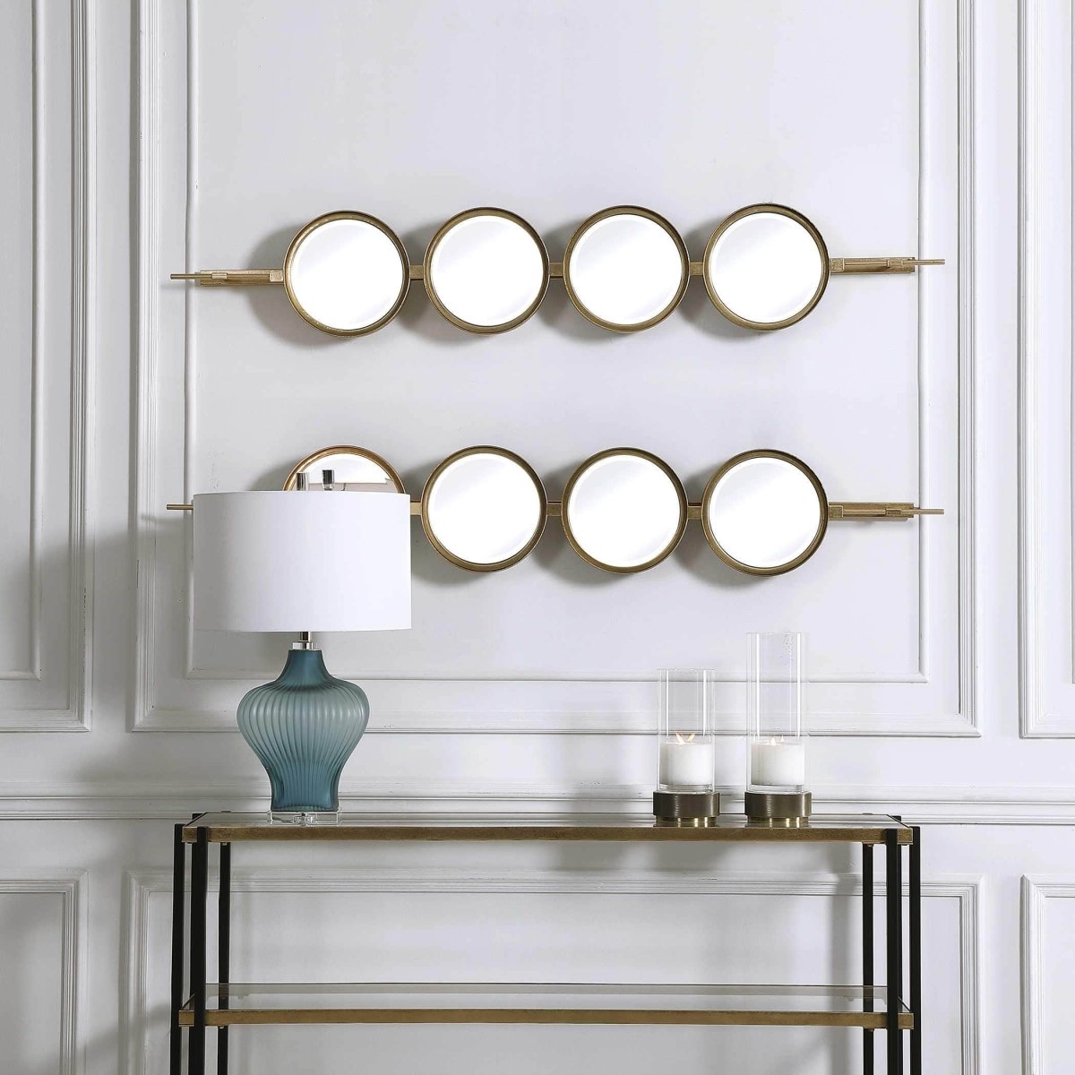 Button Gold Mirror - Uttermost - Other Mirrors by Modest Hut