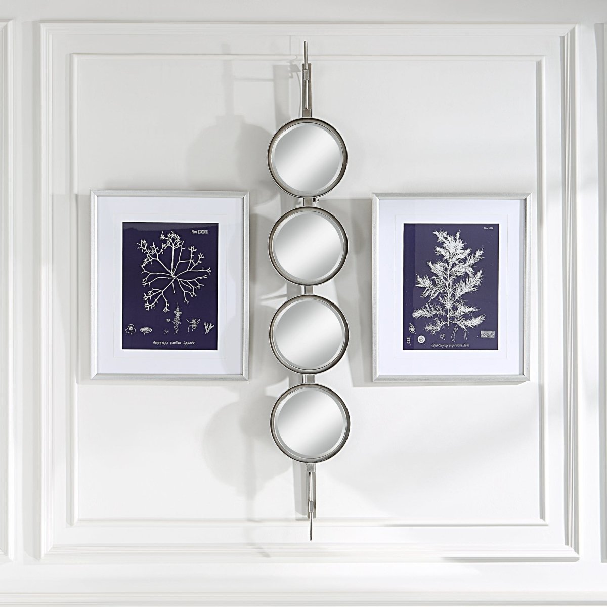 Button Silver Mirror - Uttermost - Other Mirrors by Modest Hut