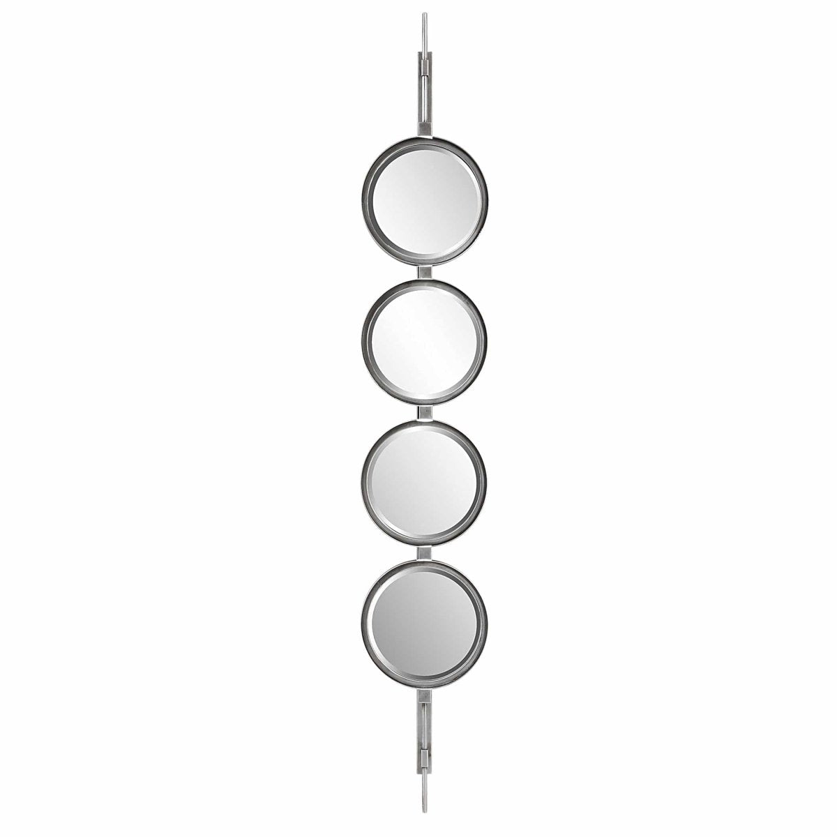 Button Silver Mirror - Uttermost - Other Mirrors by Modest Hut