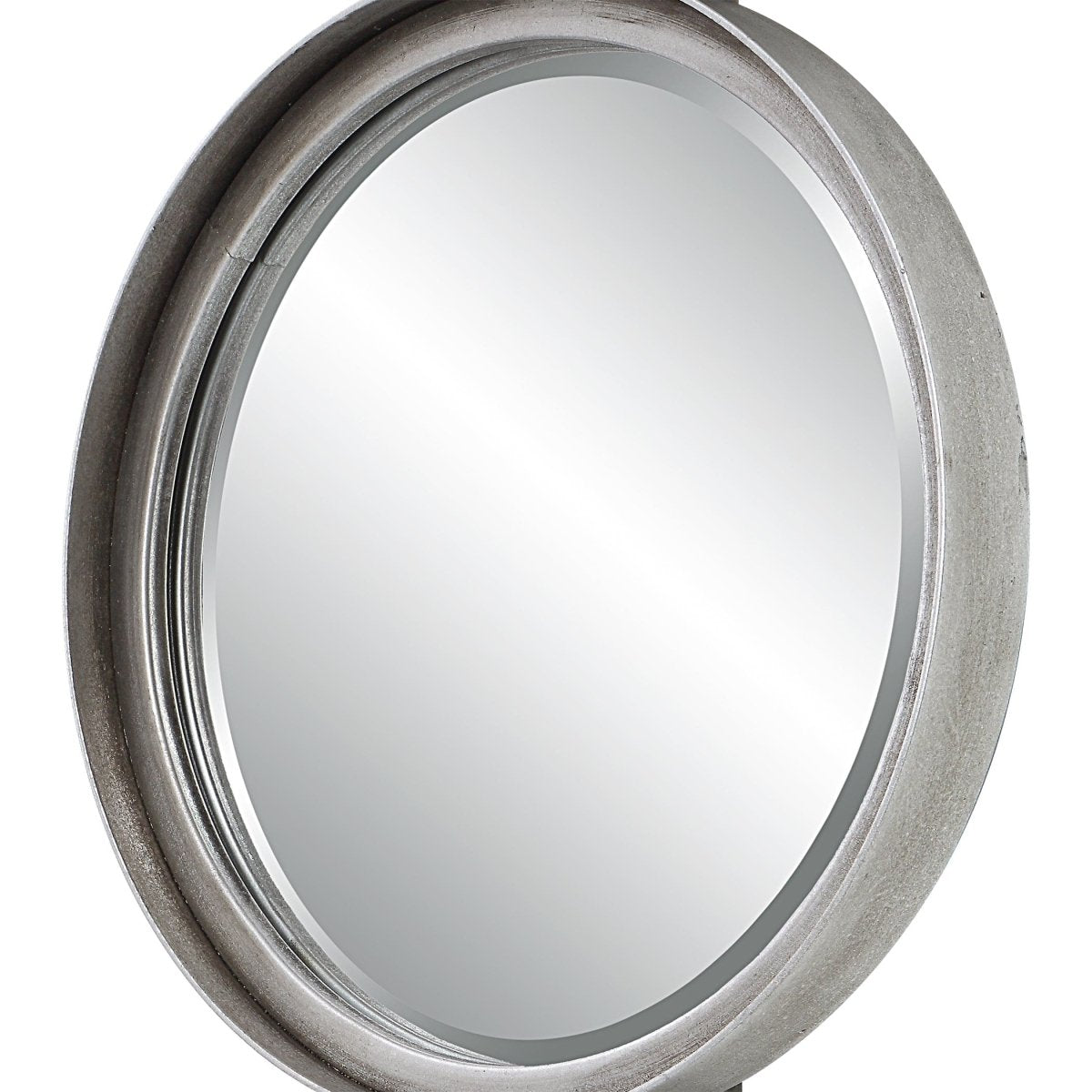 Button Silver Mirror - Uttermost - Other Mirrors by Modest Hut