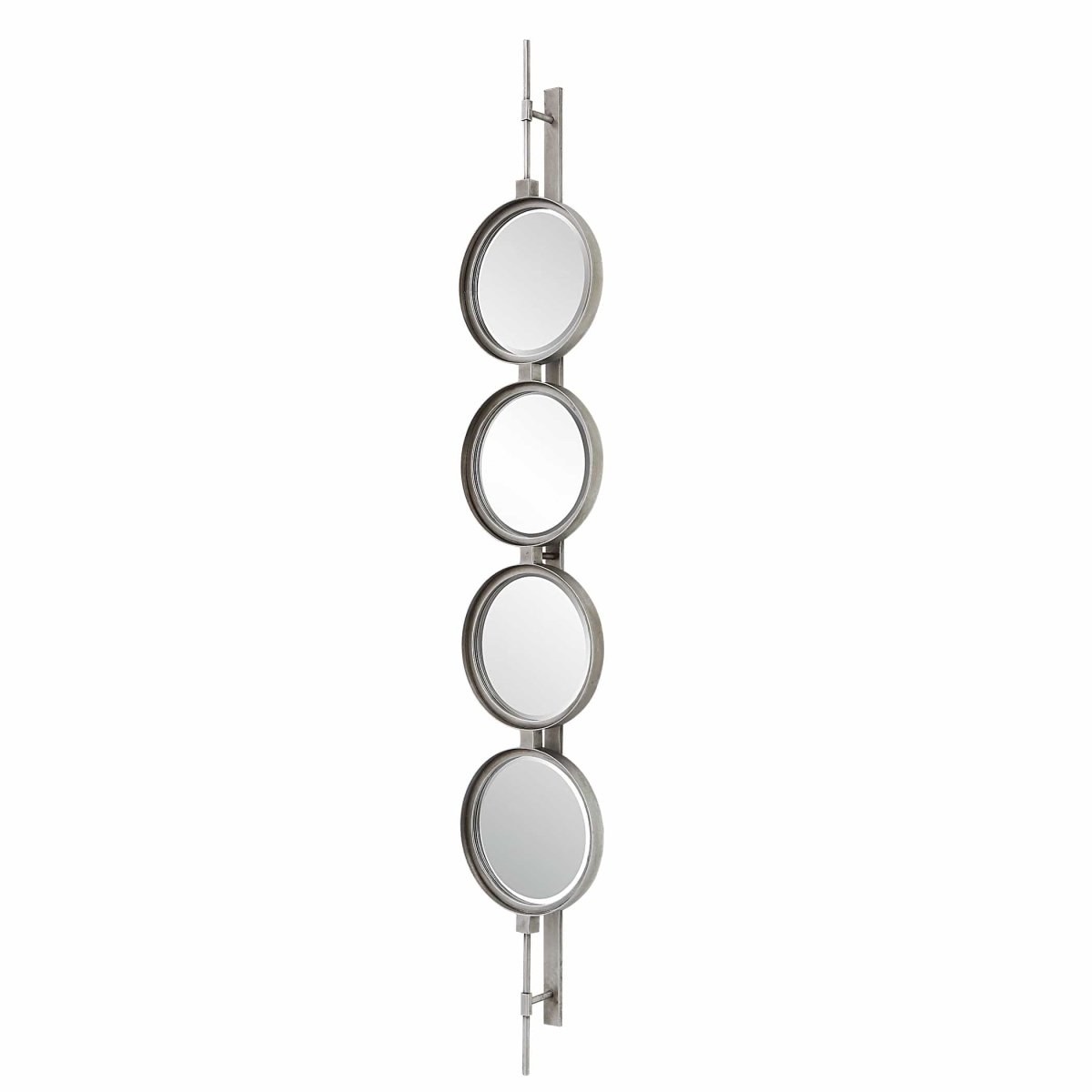 Button Silver Mirror - Uttermost - Other Mirrors by Modest Hut