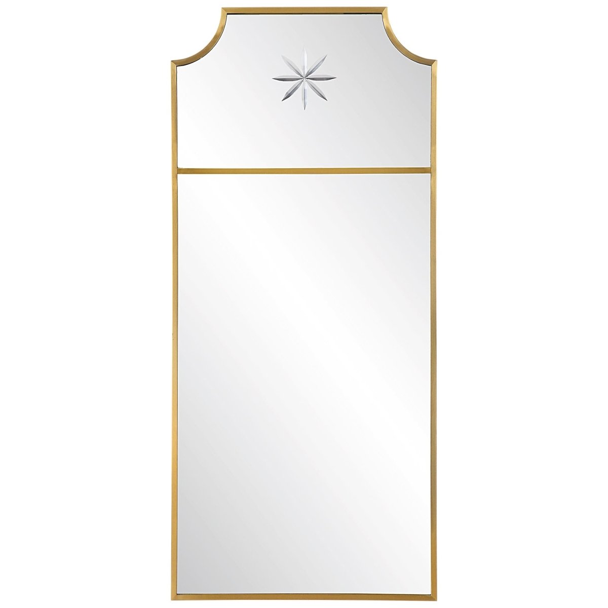 Caddington Tall Brass Mirror - Uttermost - Other Mirrors by Modest Hut