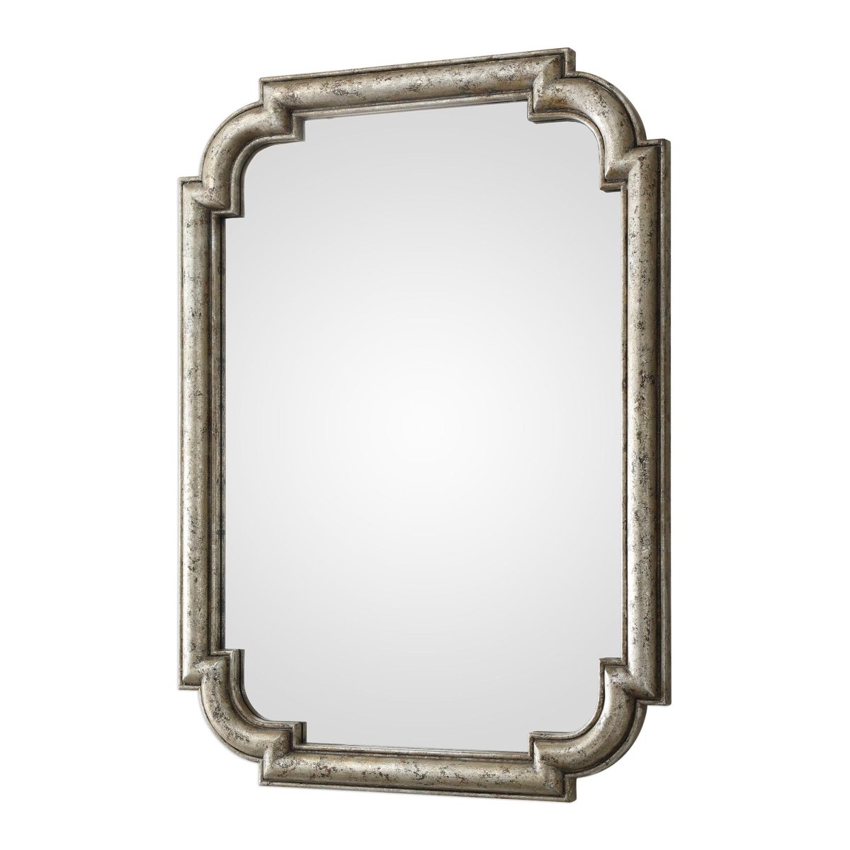 Calanna Antique Silver Mirror - Uttermost - Other Mirrors by Modest Hut