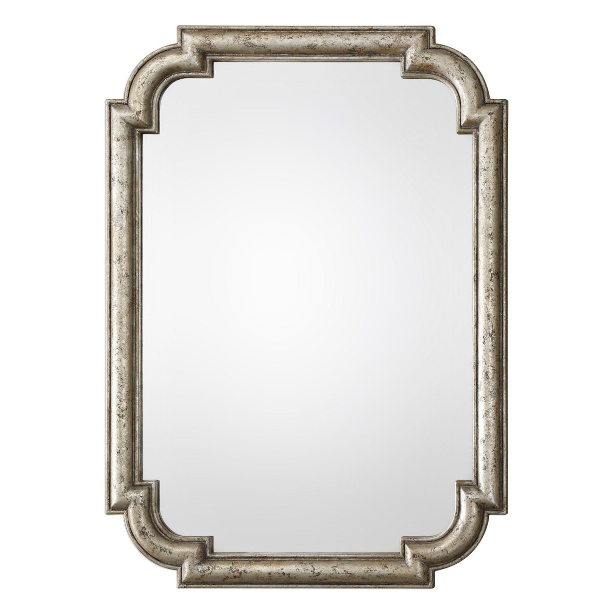 Calanna Antique Silver Mirror - Uttermost - Other Mirrors by Modest Hut