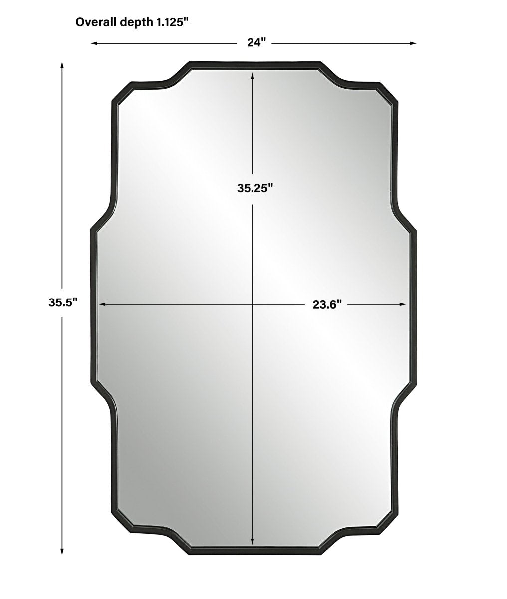 Casmus Iron Wall Mirror - Uttermost - Other Mirrors by Modest Hut