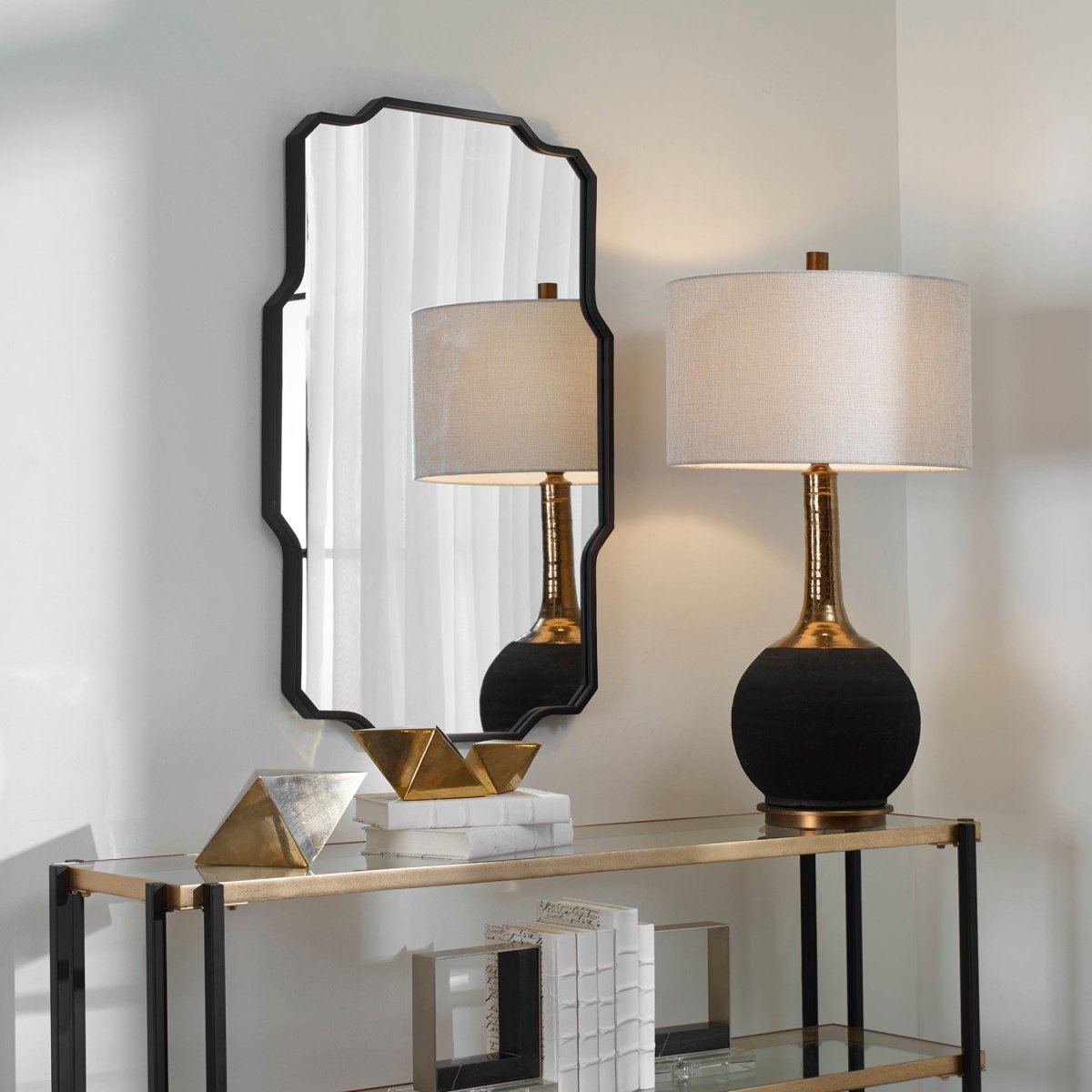 Casmus Iron Wall Mirror - Uttermost - Other Mirrors by Modest Hut