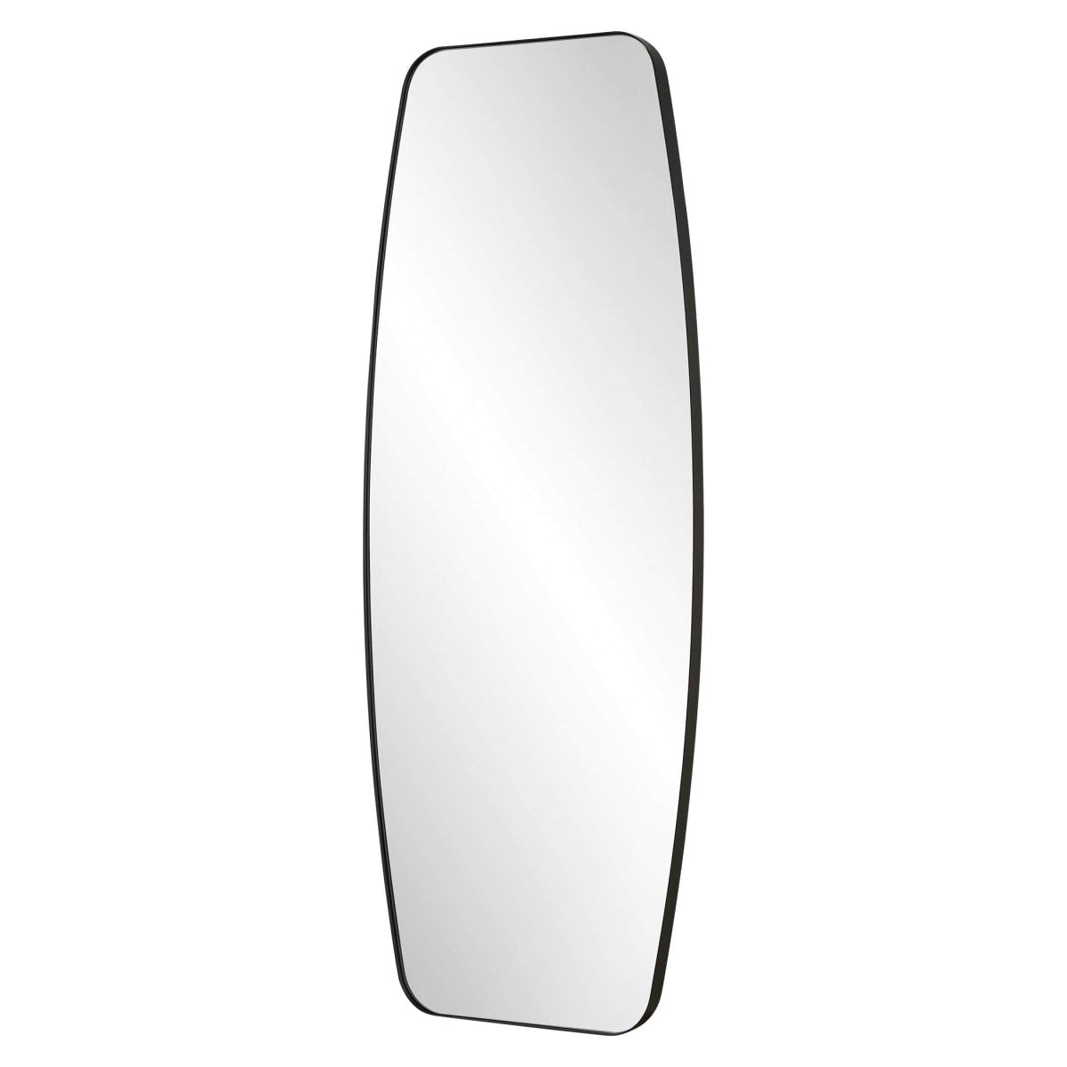 Caspian Curved Black Dressing Mirror - Uttermost - Other Mirrors by Modest Hut