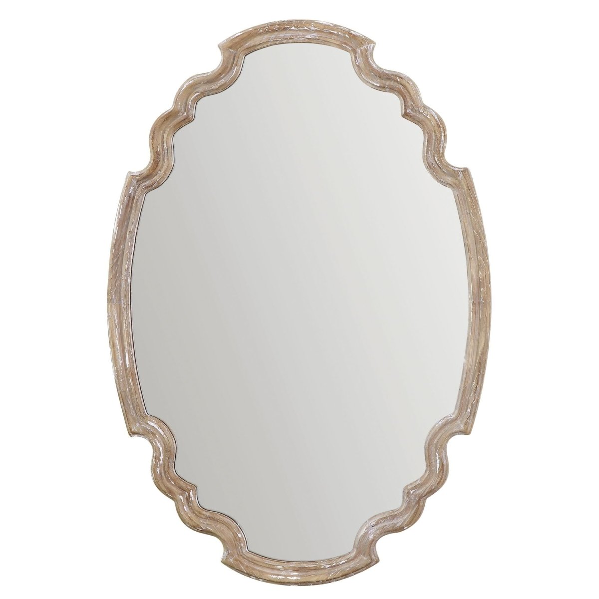 Curved Wood Ludan Wall Mirror - Uttermost - Other Mirrors by Modest Hut