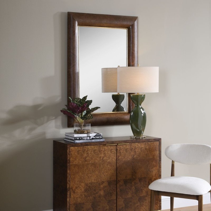 Side view of the Donovan Mirror by Uttermost
