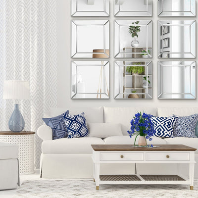 Elegant Frameless Beveled Panels Mirror Set - Uttermost - Other Mirrors by Modest Hut