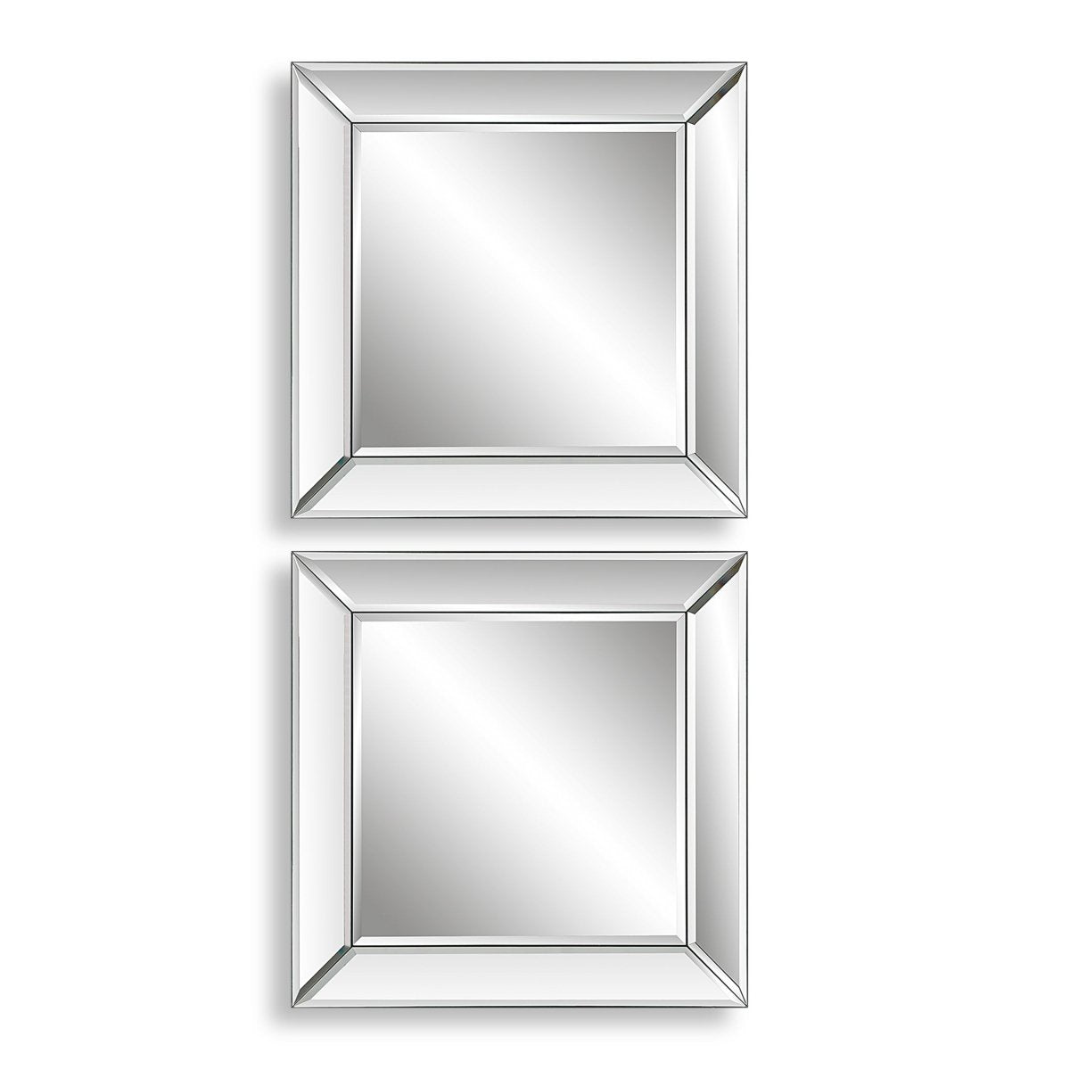 Elegant Frameless Beveled Panels Mirror Set - Uttermost - Other Mirrors by Modest Hut