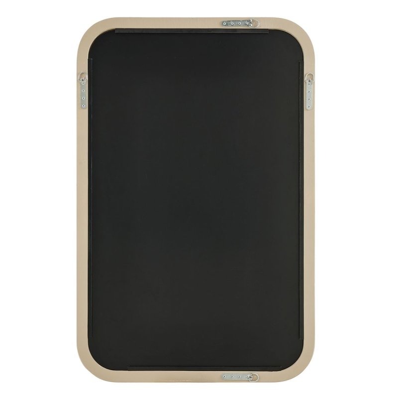 Dimension guide for the Emari Warm Gray Reeded Wood Wall Mirror