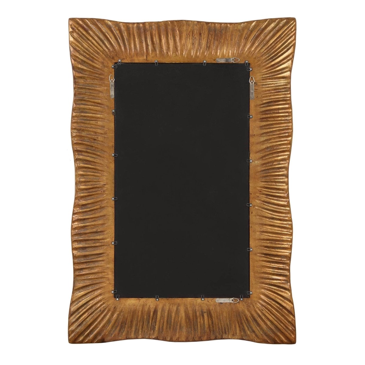 Emerson Scalloped Antique Gold Mirror - Uttermost - Other Mirrors by Modest Hut