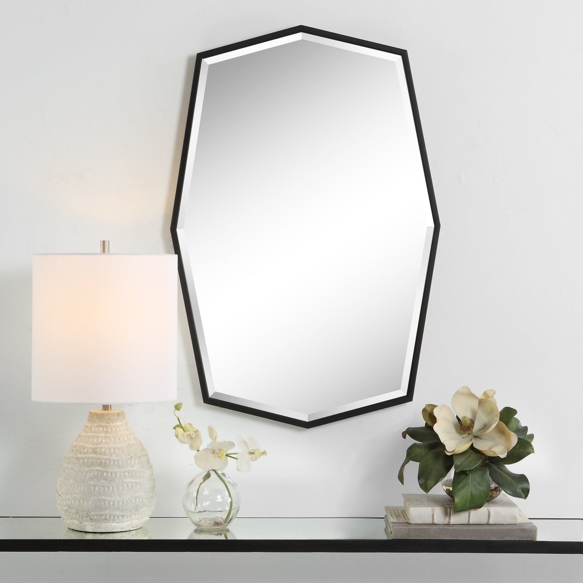 Facet Octagonal Iron Mirror - Uttermost - Other Mirrors by Modest Hut