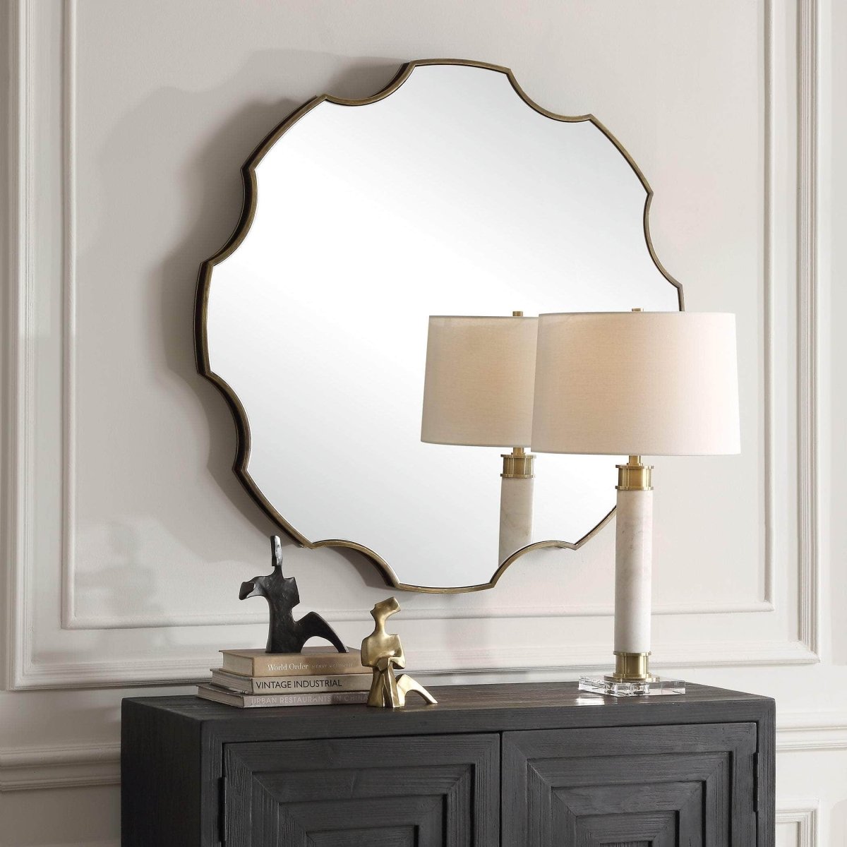 Gearing Up Bronze Mirror - Uttermost - Other Mirrors by Modest Hut