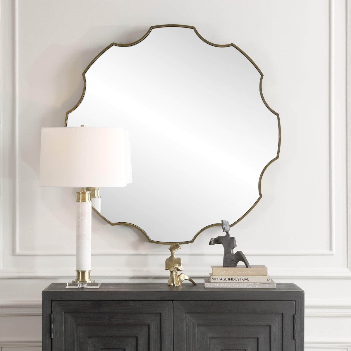 Gearing Up Bronze Mirror - Uttermost - Other Mirrors by Modest Hut