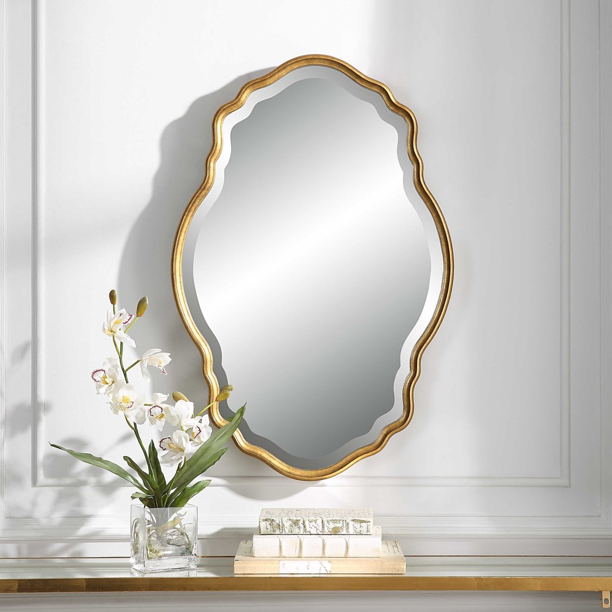 Graceful Gold Mirror - Uttermost - Other Mirrors by Modest Hut