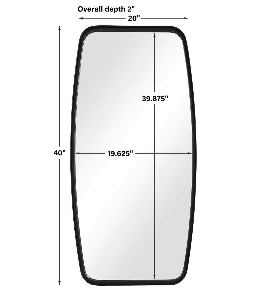 Grande Matt Mirror - Uttermost - Other Mirrors by Modest Hut
