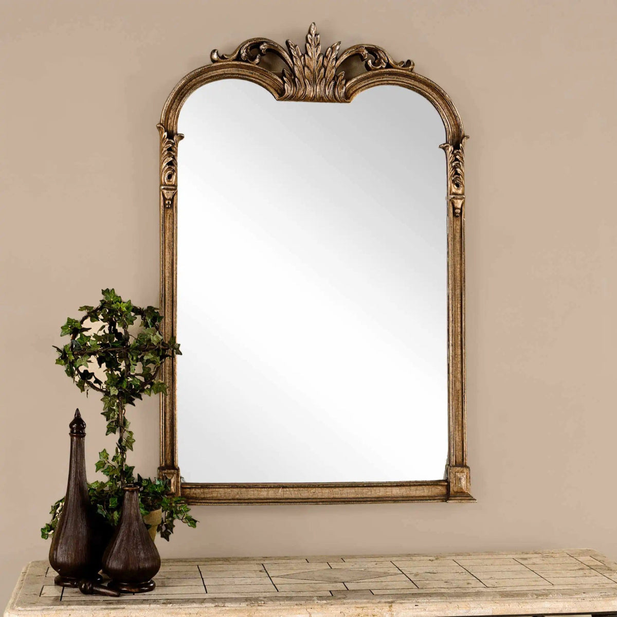 Jaqueline Vanity Mirror - Uttermost - Other Mirrors by Modest Hut